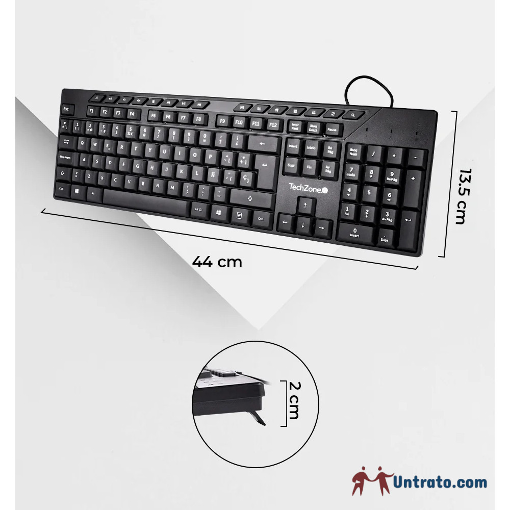 Kit de teclado y mouse TechZone - Imagen 3